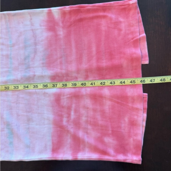 NWT Young Fabulous and Broke Leo Midi Dress Everglade Paintbrush Wash Green Pink - Picture 12 of 16